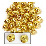 Cascabeles Dorados Nº10 X50u 8mm Chicos Navidad Bijouterie Color Dorado Diámetro 8 Mm