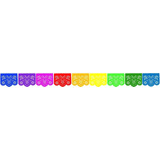 Decoración Papel Picado Tiras Arcoiris 20 Piezas