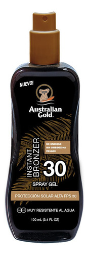 Australian Gold Protector Solar Spray Bronze Fps 30 100ml