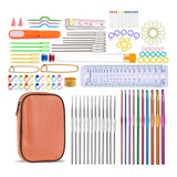 Set Crochet 127 Pcs Accesorios Ganchillo En Estuche