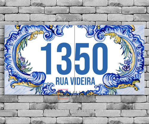 Números Para Casa Em Cerâmica, Pode Ser Personalizados 20x40