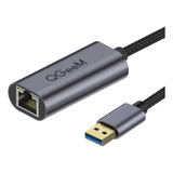 Placa De Rede Usb Gigabit Para Internet Rj45 10/100/1000