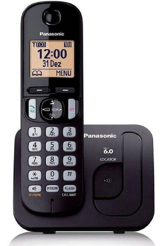 Telefone Sem Fio Panasonic Kx-tgc220lbb Preto