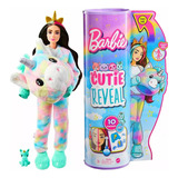 Muñeca Barbie Cutie Reveal Unicornio De Fantasia Botarga 