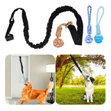 Lovelypaws Spring Pole Dog Rope Toys, Juguete Interactivo Pa