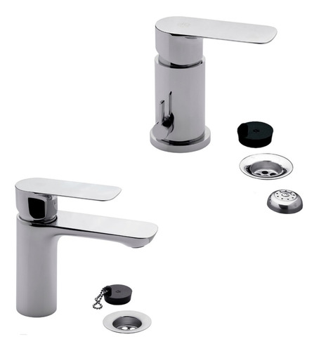 Combo Griferia Fv Coty Monocoma Bidet Lav Bajo Ahora 12 Y 18