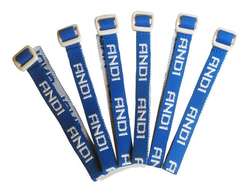 Pulseira And1 Bracelet Azul & Branca - Pack C/ 10 Unidades