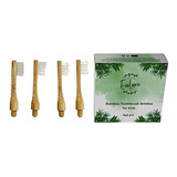 Cepillo Dientes Bambú Niños 4 Pack 4 Formas...