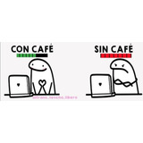 Tazón Meme Flork Con Café 