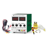 Fonte Bancada Digital 0-15v/2amp 220v+chaves Reparo Precisão