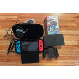 Nintendo Switch 32gb + 5 Juegos + Funda Protectora Original 