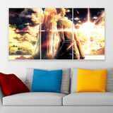 Cuadro Triptico Sword Art Online Kirito Asuna Pareja Canvas