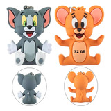 Memoria Usb De 32gb Diseño Forma Figura De Tom & Jerry