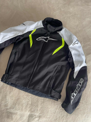 Campera Moto Alpinestars Alux Cordura Negra Talle M