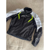 Campera Moto Alpinestars Alux Cordura Negra Talle M