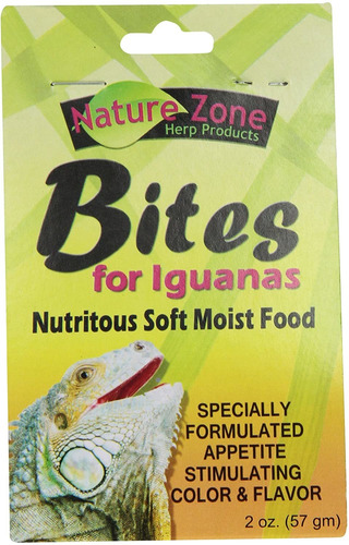 Nature Zone Snz54630 Iguana Bites Soft Moist Food, 2-ounce