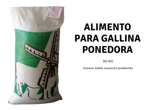 Alimento Balanceado Gallina Ponedora X 30kg. Caba Merc/envio