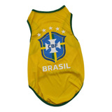 Regata Brasil Copa Para Cachorro Pequenos Medios E Grandes