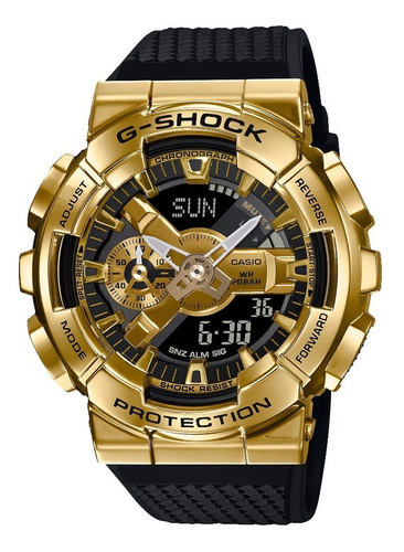 Reloj Casio G-shock Metálico Original Ana/dig Dorado Hombre 