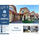 Venta De Casa En Condominio Cipreses, Perales, Talcahuano