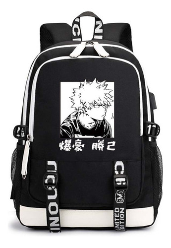 Mochila De Anime Mha Bakugou Katsuki Bakugo Con Estampado De Co 220