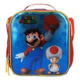 Lonchera Escolar Termica Chenson Super Mario Bros Aury Color Azul Animado