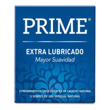 Preservativos De Látex Prime Extra Lubricado X 3 Un