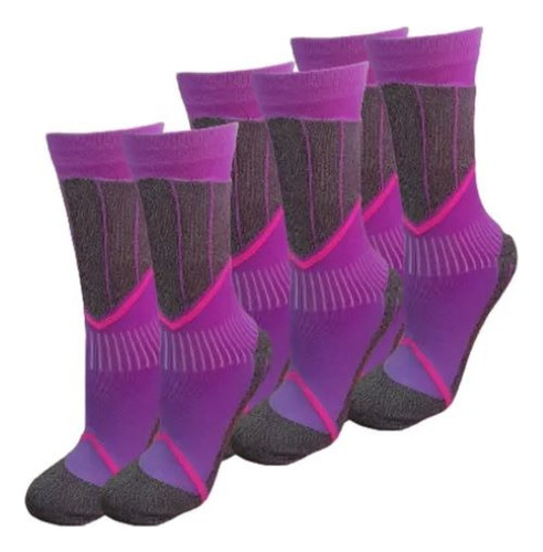 Kit 03 Pares Meias Ciclismo Academia Street Refletiva 