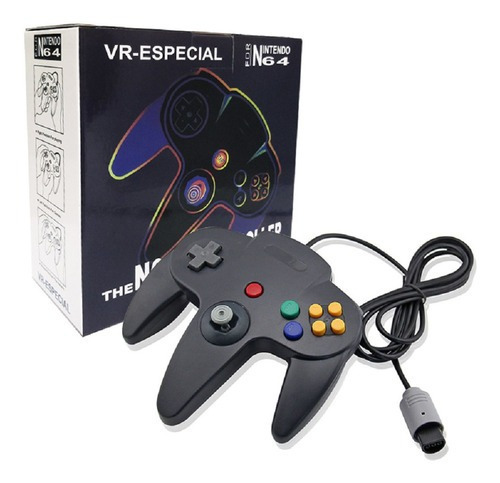 Control Generico Compatible Con N64 Negro
