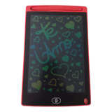 Lousa Digital Tablet Lcd Escrever E Desenhar Colorido Cor Vermelho