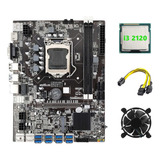 Placa Madre B75 Eth Mining 8xpcie A Usb+i3 2120 Cpu+ventilad