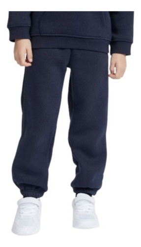 Pantalón De Buzo Con Puño Azul - Tallas (12 A 16)