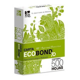 Papel Ecobond Tamaño Carta 5000 Hojas 95% Blancura 70grs Color Blanco
