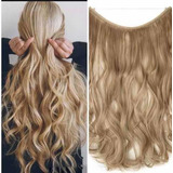 Extensiones Cabello Natural-sintético Cortina Larga Ondulada