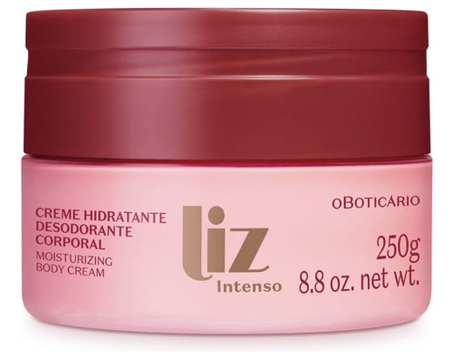  Creme Hidratante Des. Corporal Liz Intenso Boticário 250g