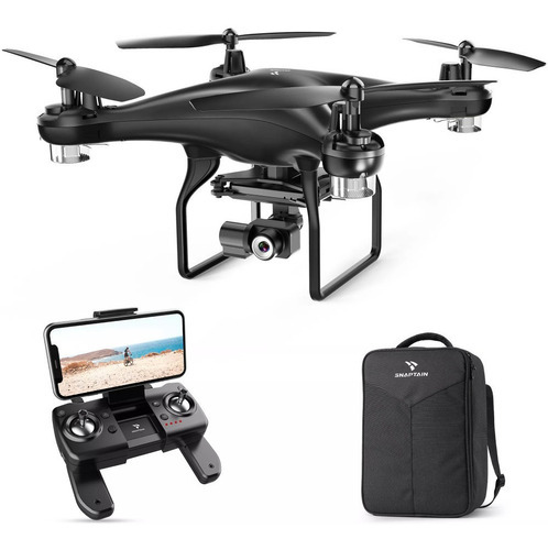 Drone Profesional Snaptain Gps Cámara 2ejes 2k Wifi 5g Sp600 Color Negro