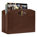  Organizador De Revistas Plegable En Color Marron 