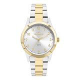 Relógio Technos Feminino Prata Dourado Boutique 2035mkk/5k