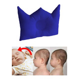 Almofada Bebê Preventor Cabeça Chata Formato Coroa Princesa Ou Principe