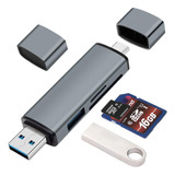 Lector De Tarjetas Tipo C- Usb 3.0- Sd - Micro Sd- Usb 3.0