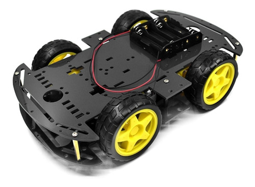 Kit Chassis 4wd Carro Robô Carrinho Plataforma Para Arduino