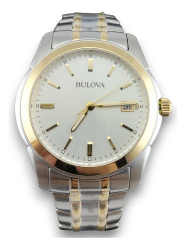 Reloj Bulova Classic Dos Tonos Acero Inox Quartz Hombre