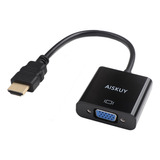 Aiskuy Adaptador Hdmi A Vga, 1080p 60hz Hdmi Macho A Vga Hem