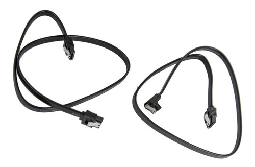 Cable Sata 3 Datos 6 Gb/s Reforzado Con Traba Pack X 2u Htec