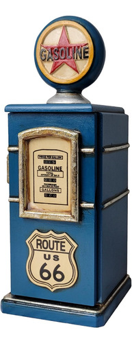Miniatura Bomba De Combustível Antiga Madeira Vintage Retrô