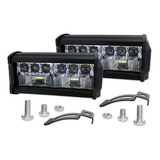 Par De Faros Tipo Barra 16 Leds C/estrobo Tunelight 64w