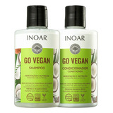 Duo Shampoo E Cond. Inoar Go Vegan - Óleo De Coco E Karité