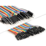 Kit 40 Cables 20cm Macho Hembra Protoboard Sensor Proyecto