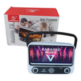 Caixa De Som Tvmobile Bluetooth Karaoke Microfone  Preto