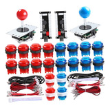 Controlador Usb De 2 Jugadores A Juego De Rojo Azul